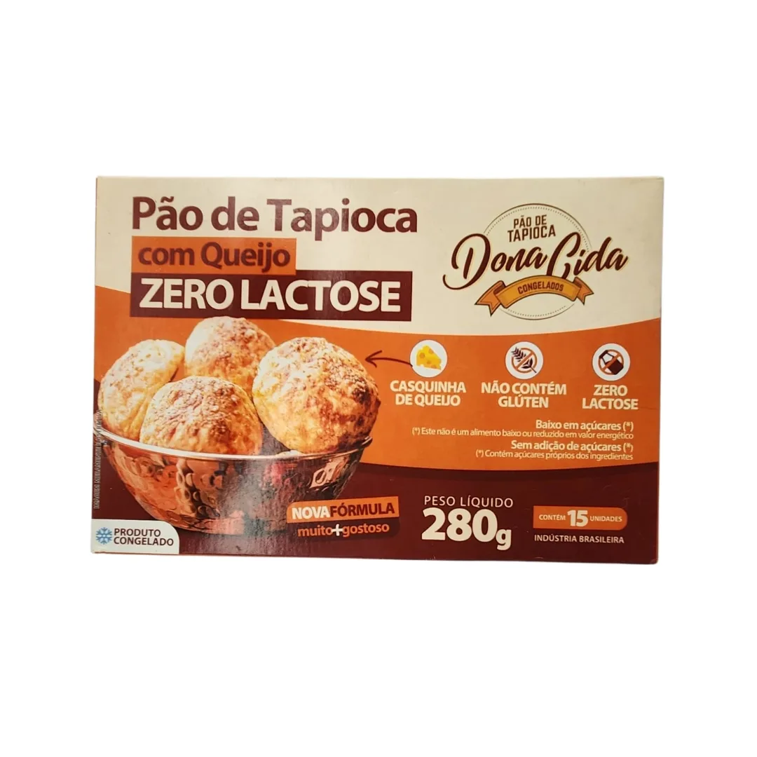 Pão de Tapioca Zero Lactose Dona Cida – 280g - Imagem 1