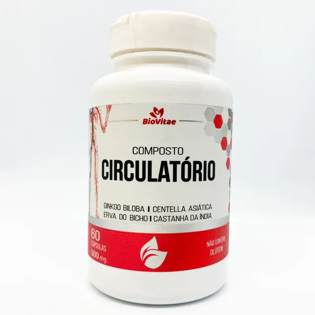 Composto Circulatório 500mg – 60 Cápsulas Biovitae - Imagem 1