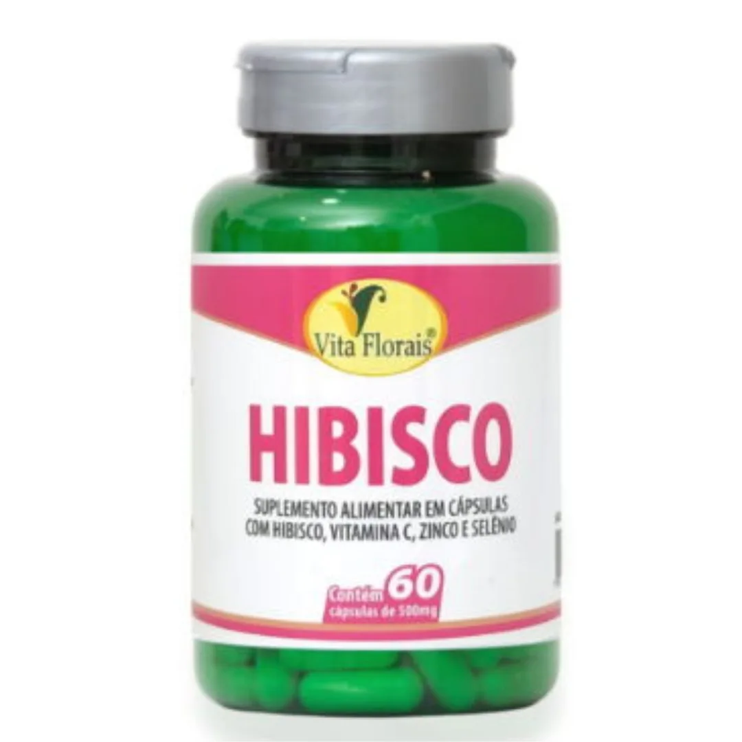 Hibisco 500mg – 60 Caps Vita Florais - Imagem 1