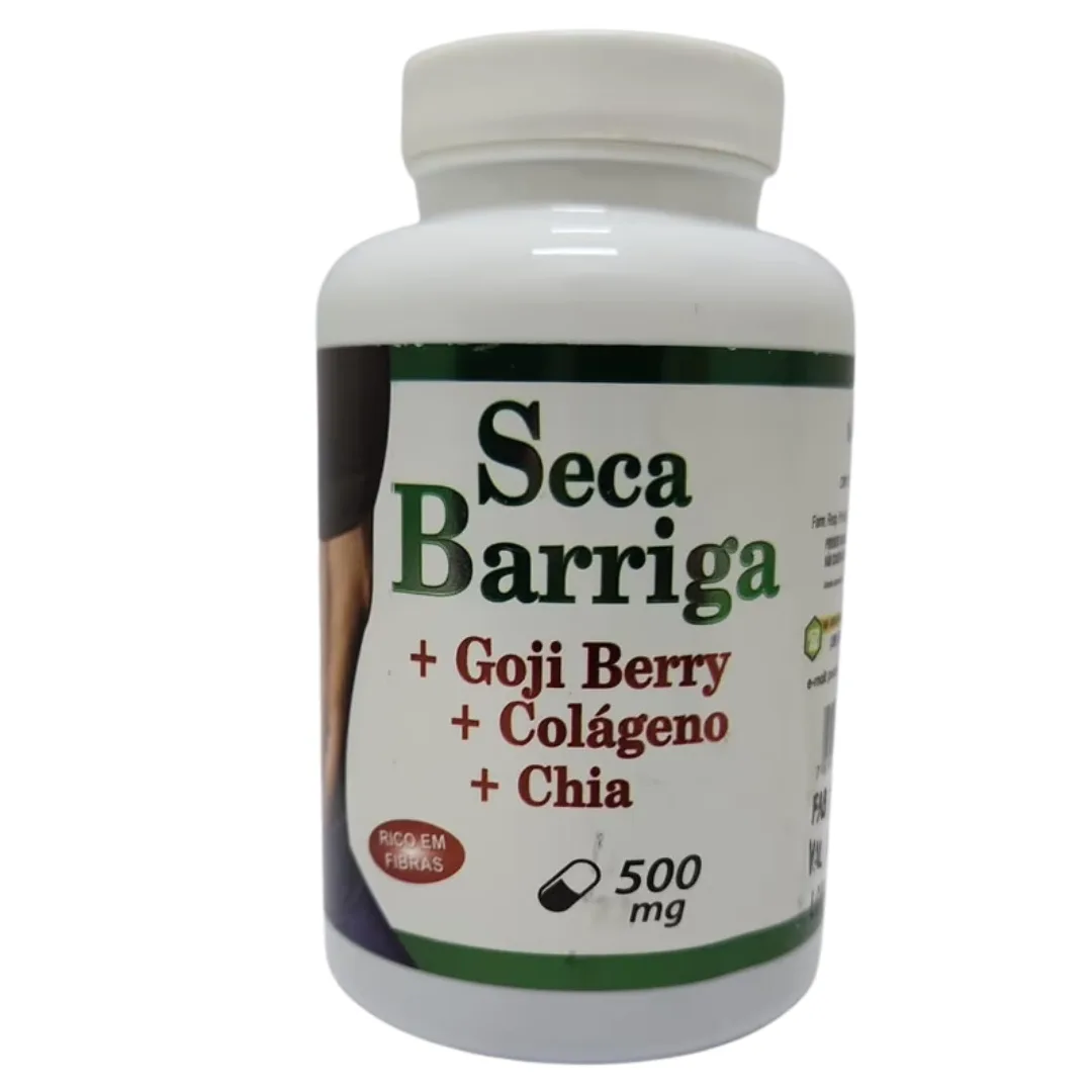 Seca Barriga + Goji Berry + Colágeno + Chia – 60 Caps - Imagem 1