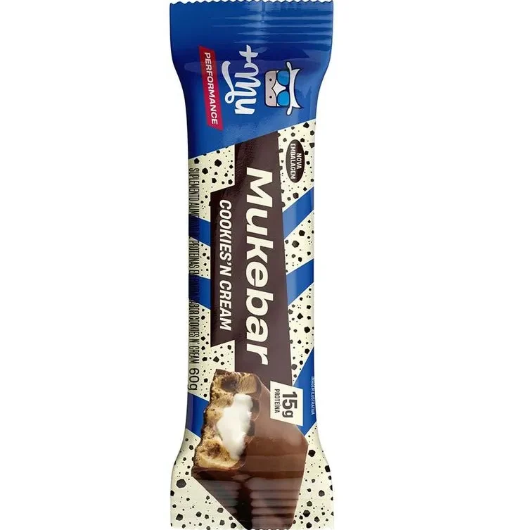 Mukebar Cookies'n Cream 60g - Muke Mukebar Cookies'n Cream 60g +Mu - Imagem 1