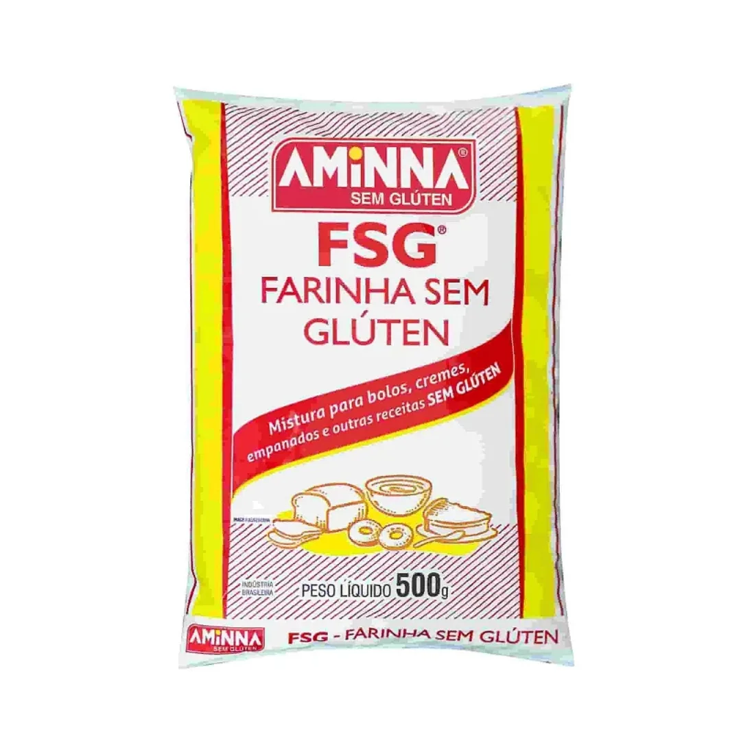 PRODUTOS SITE (16) Farinha Sem Glúten Aminna 500g - Imagem 1