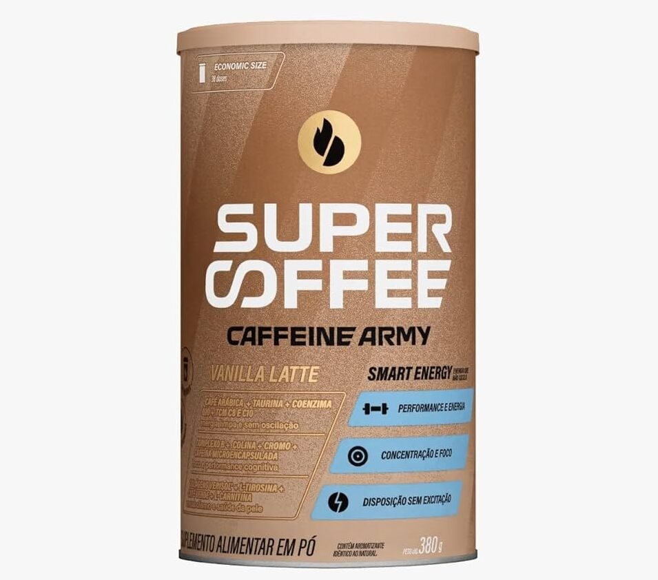 SUPERCOFFEE VANILLA LATTE 380G Supercoffee Vanilla Latte 380g - Imagem 1