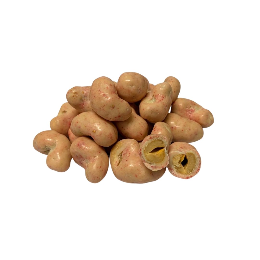 PRODUTOS SITE (46) Caju Beijo de Morango Choco Branco Zero Açúcar - 100g - Imagem 1