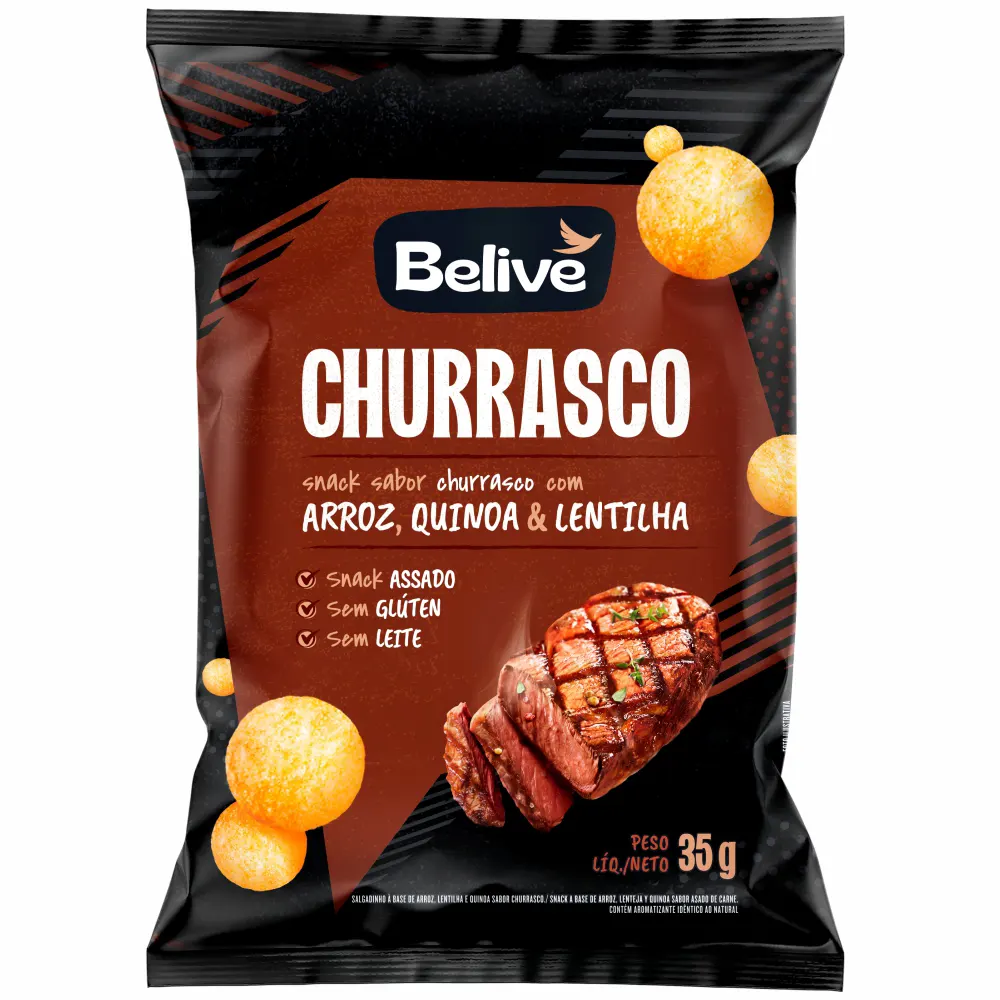 salgadinho-de-churrasco-sem-gluten-sem-leite-snack-de-arroz-belive-1 Salgadinho Churrasco S/G S/L Belive 35g - Imagem 1