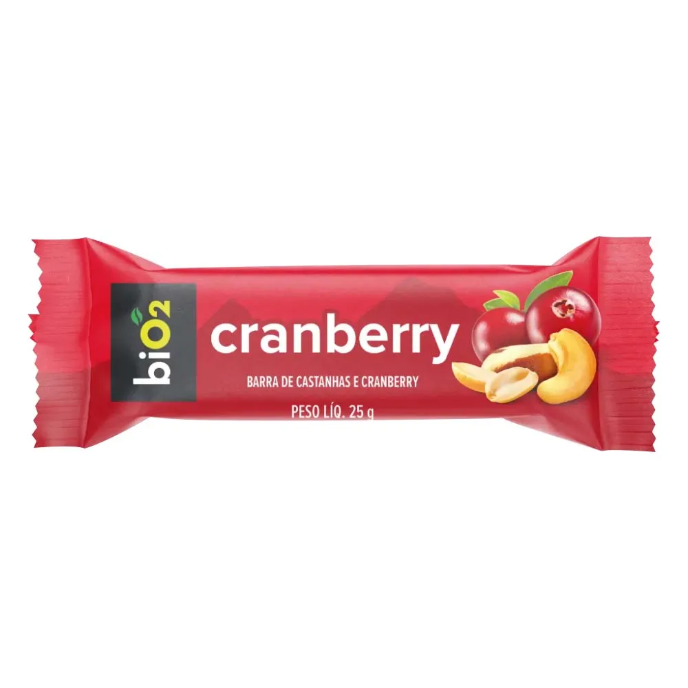 BIO2-BARRA-NV-CRANBERRY-UN BIO2 Nuts Cranberry & Castanhas 25g - Imagem 1