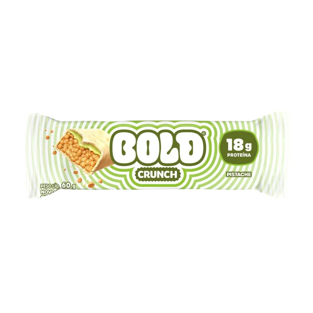 Barra-de-Proteina-BOLD-Crunch-Pistache-60g-Bold-Snacks-ProEmbImagem-9891 Bold Crunch Pistache 60g - Imagem 1