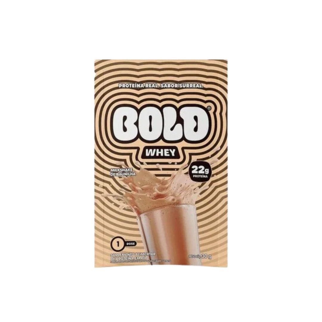 PRODUTOS SITE (28) Bold Whey Milkshake de Baunilha 30g - Imagem 1