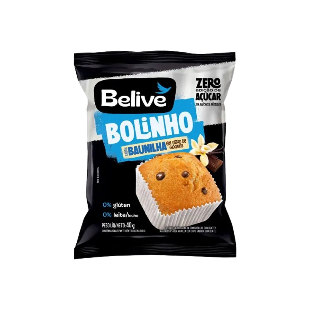 PRODUTOS SITE (31) Bolinho Baunilha com Chocolate S/A Belive 40g - Imagem 1