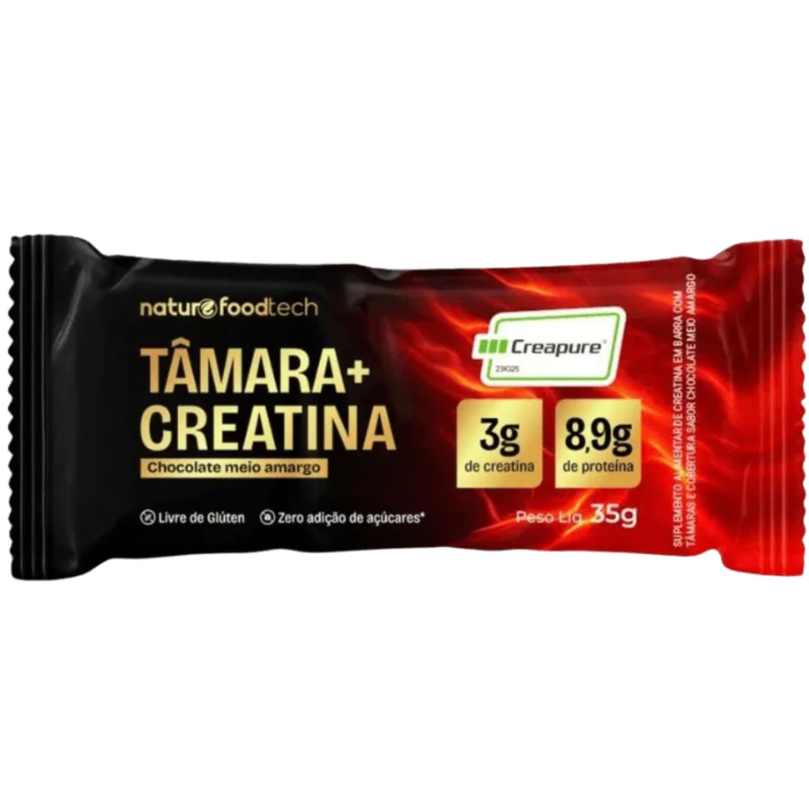 Version 1.0.0 Barra Tâmara e Creatina Chocolate 35g Nature Foodbar - Imagem 1