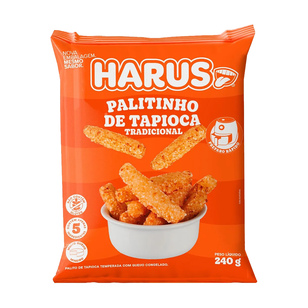 7898974657107 Palitinho de Tapioca Tradicional 240g – Harus - Imagem 1