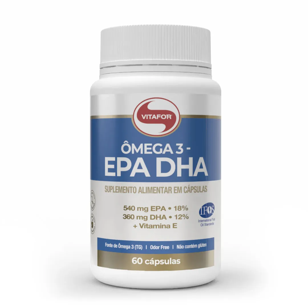 OF60-01 Ômega 3 EPA DHA 60 Caps - Vitafor - Imagem 1