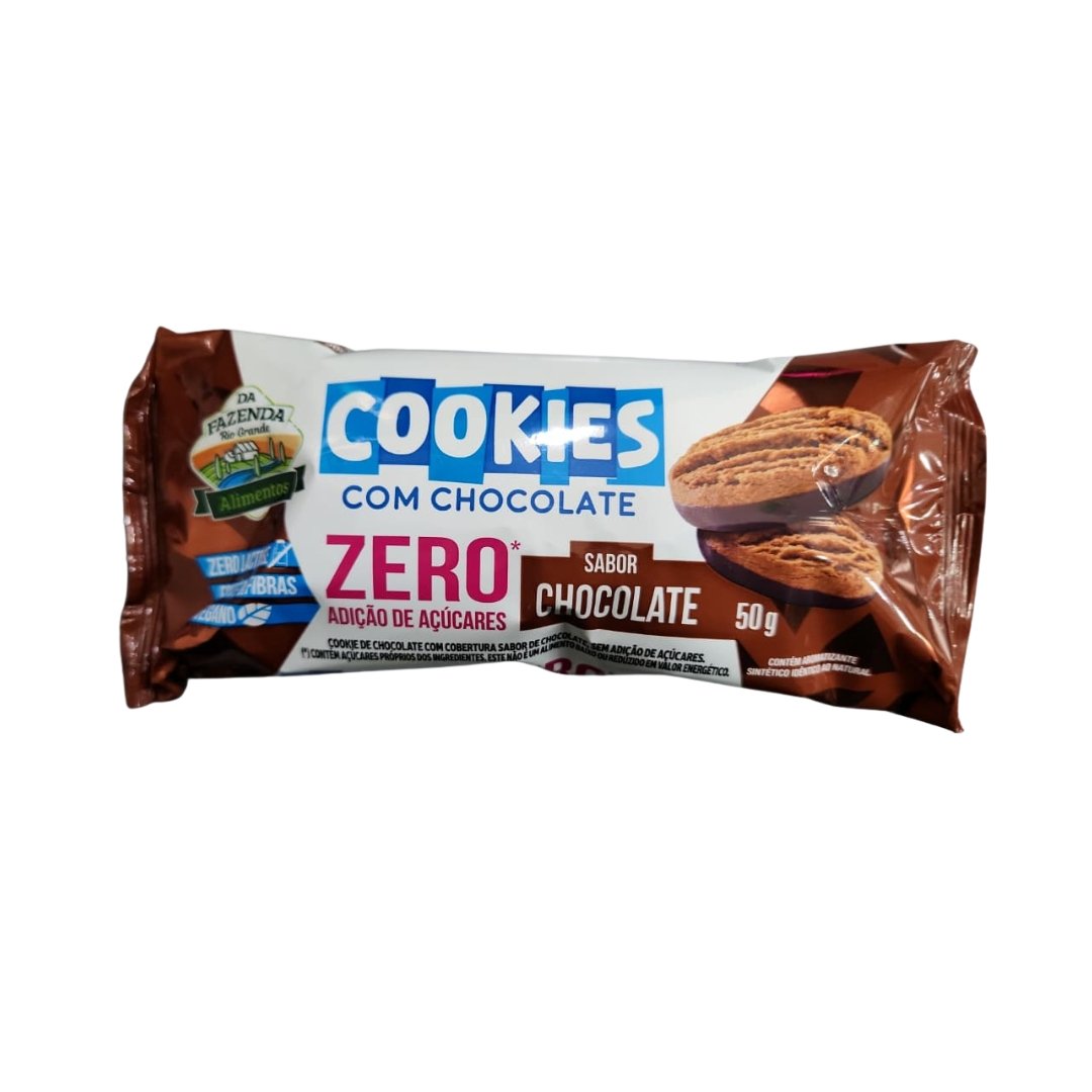 PRODUTOS SITE - 2026-07-17T153219.810 Cookies Zero Chocolate 50g Da Fazenda - Imagem 1