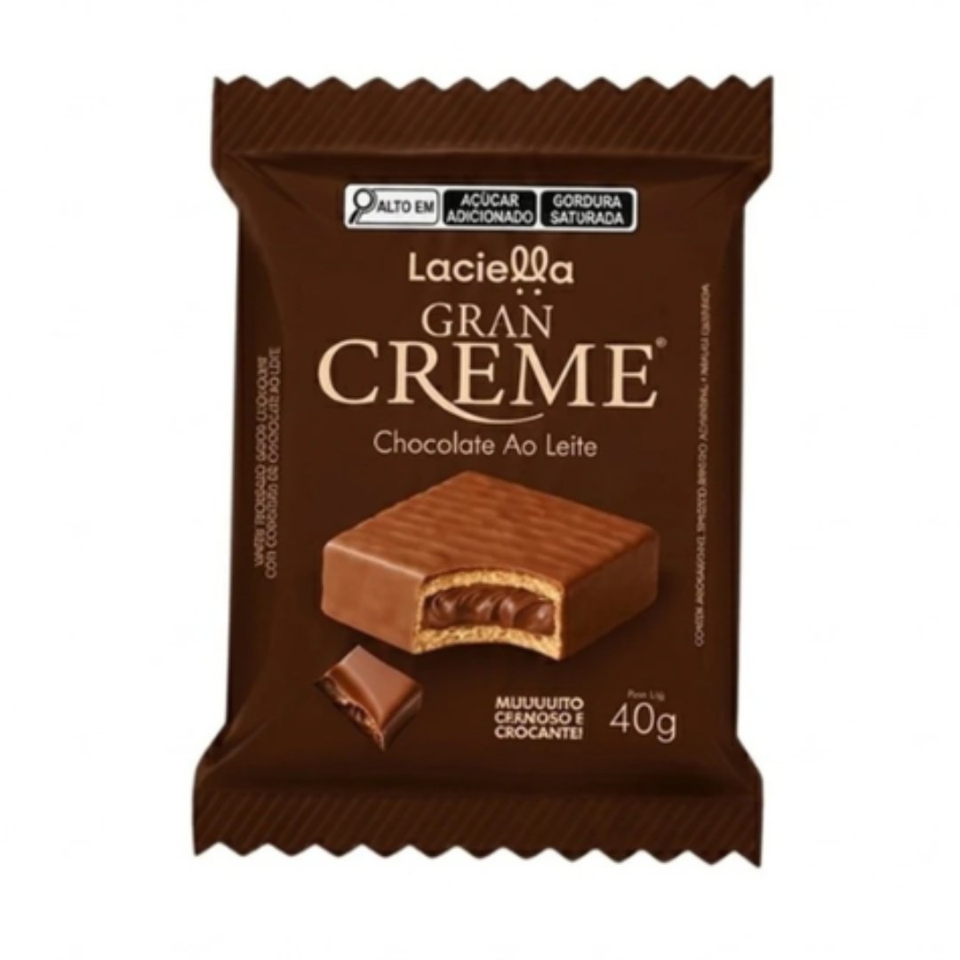 PRODUTOS SITE - 2026-07-17T154934.726 Gran Creme Chocolate ao Leite 40g Laciella - Imagem 1