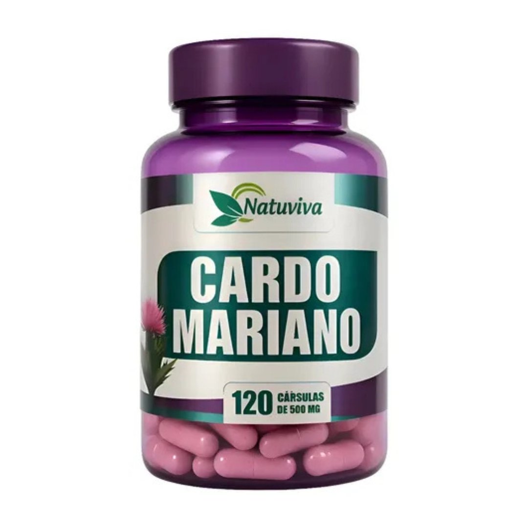 PRODUTOS SITE (43) Cardo Mariano 120 Cápsulas Natuviva - Imagem 1
