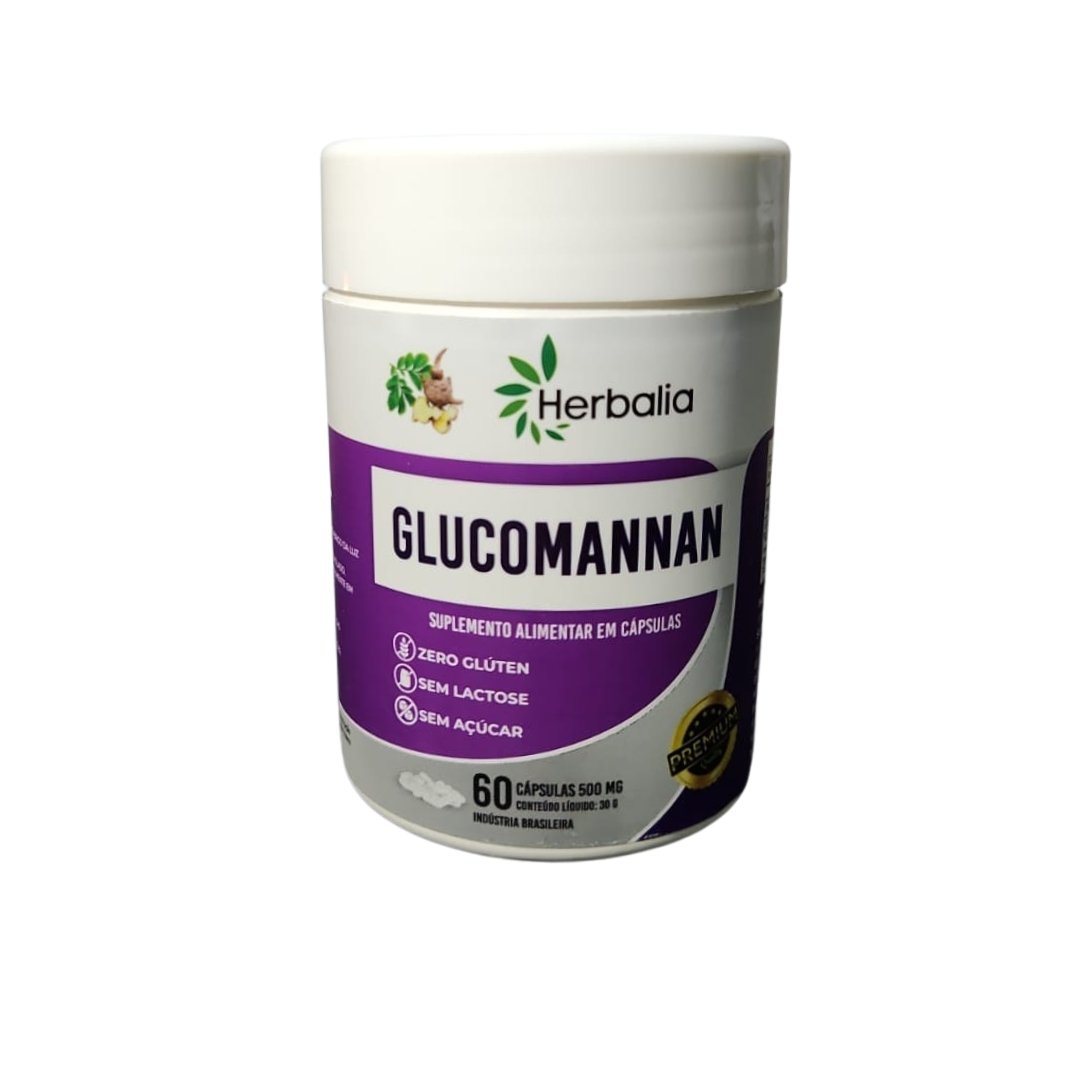 PRODUTOS SITE (67) Glucomannan 60 Caps - Herbalia - Imagem 1