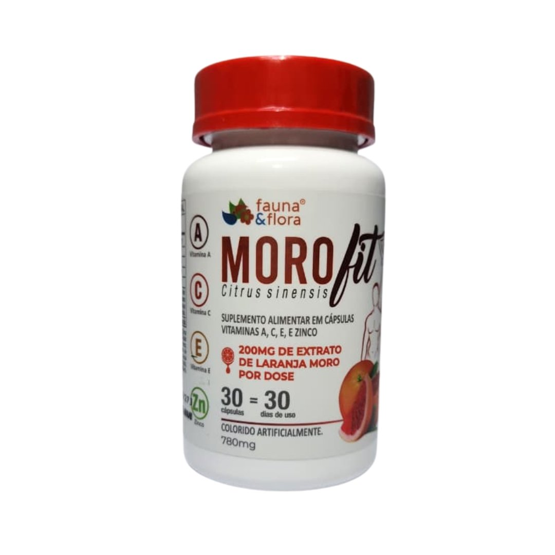 PRODUTOS SITE (81) Laranja Moro Fit Vit C + Zinco Fauna & Flora 780mg 30 Caps - Imagem 1