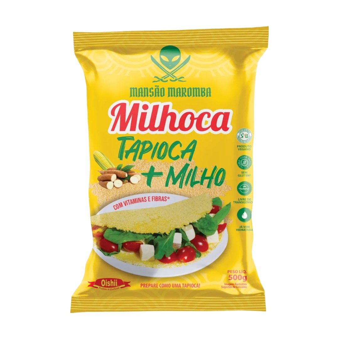 PRODUTOS SITE (96) Milhoca Tapioca + Milho 500g Oishii - Imagem 1