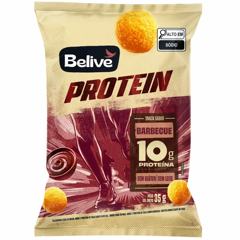 snack-proteico-sabor-churrasco-protein-belive Snack Protein Barbecue 35g Belive - Imagem 1