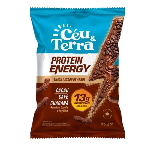 10931_1 Snack Protein Energy Cacau & Café Céu & Terra 50g - Imagem 1
