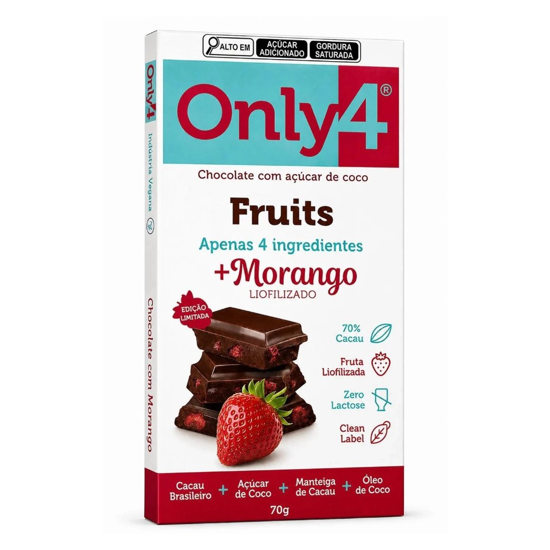 PRODUTOS SITE - 2026-09-15T154703.574 Only4 70% Fruits Morango Liofilizado 70g - Imagem 1