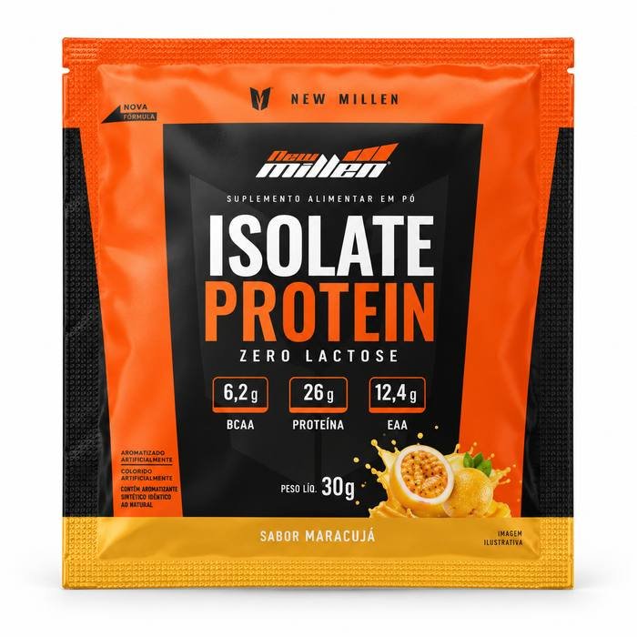 isolate_protein_maracuja_30g_site_700x700 Isolate Protein Maracujá New Millen Sachê 30g - Imagem 1